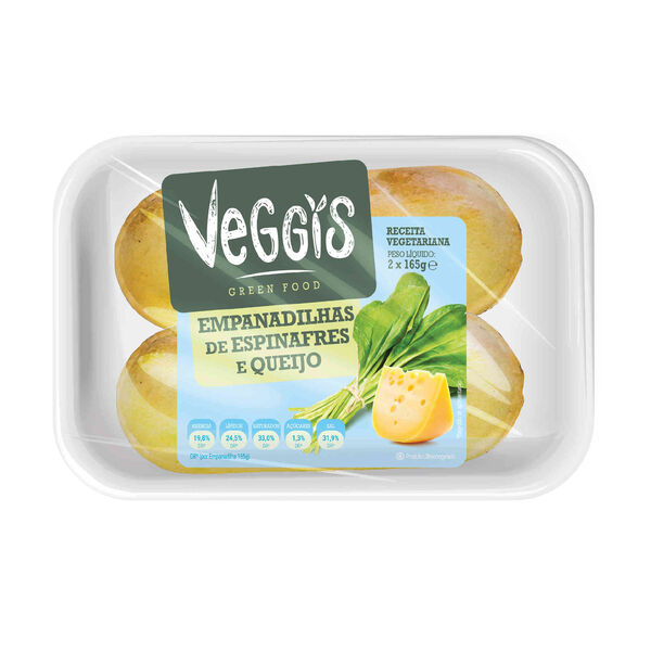 Empanadilha Espinafres e Queijo Veggis