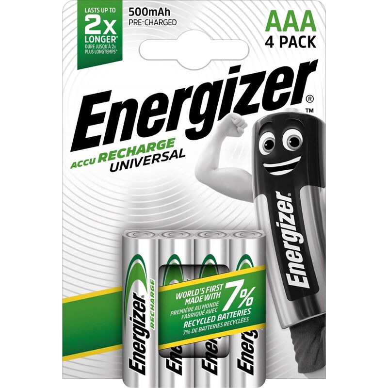 Pilhas Recarregáveis AAA Energizer