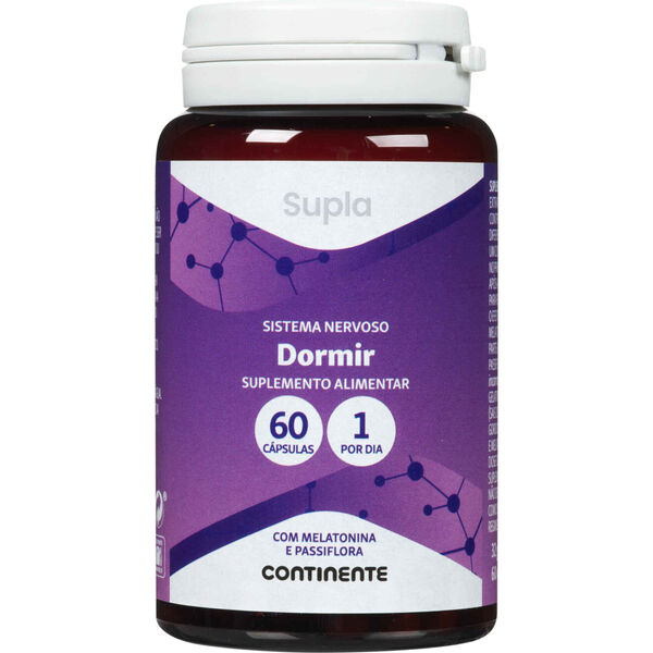 Suplemento Alimentar Dormir com Melatonina e Passiflora