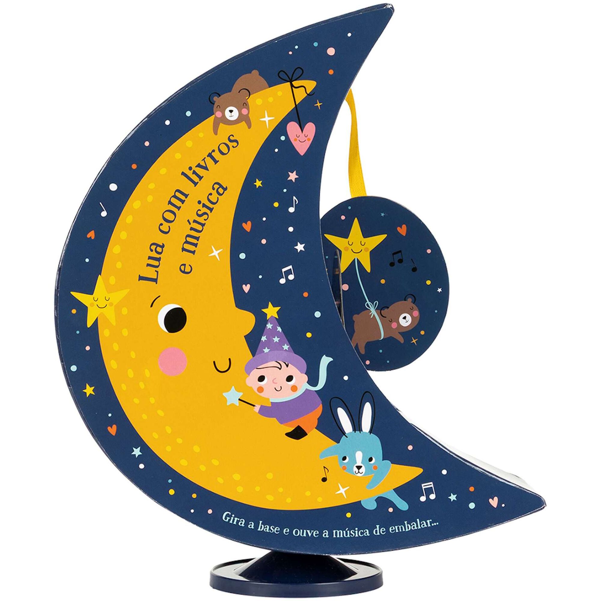 Lua com Livros e M&uacute;sica