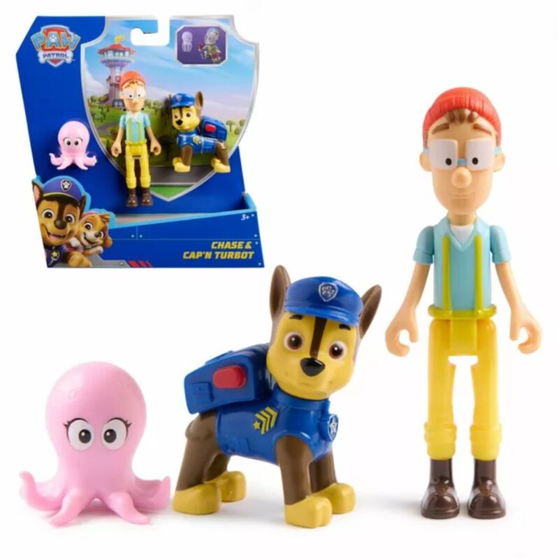 Patrulha Pata - Pack de Figuras Chase e Cap'n Turbot