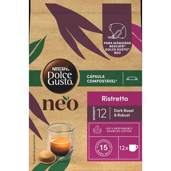 Cápsulas de Café Ristretto Int 12 Neo Dolce Gusto