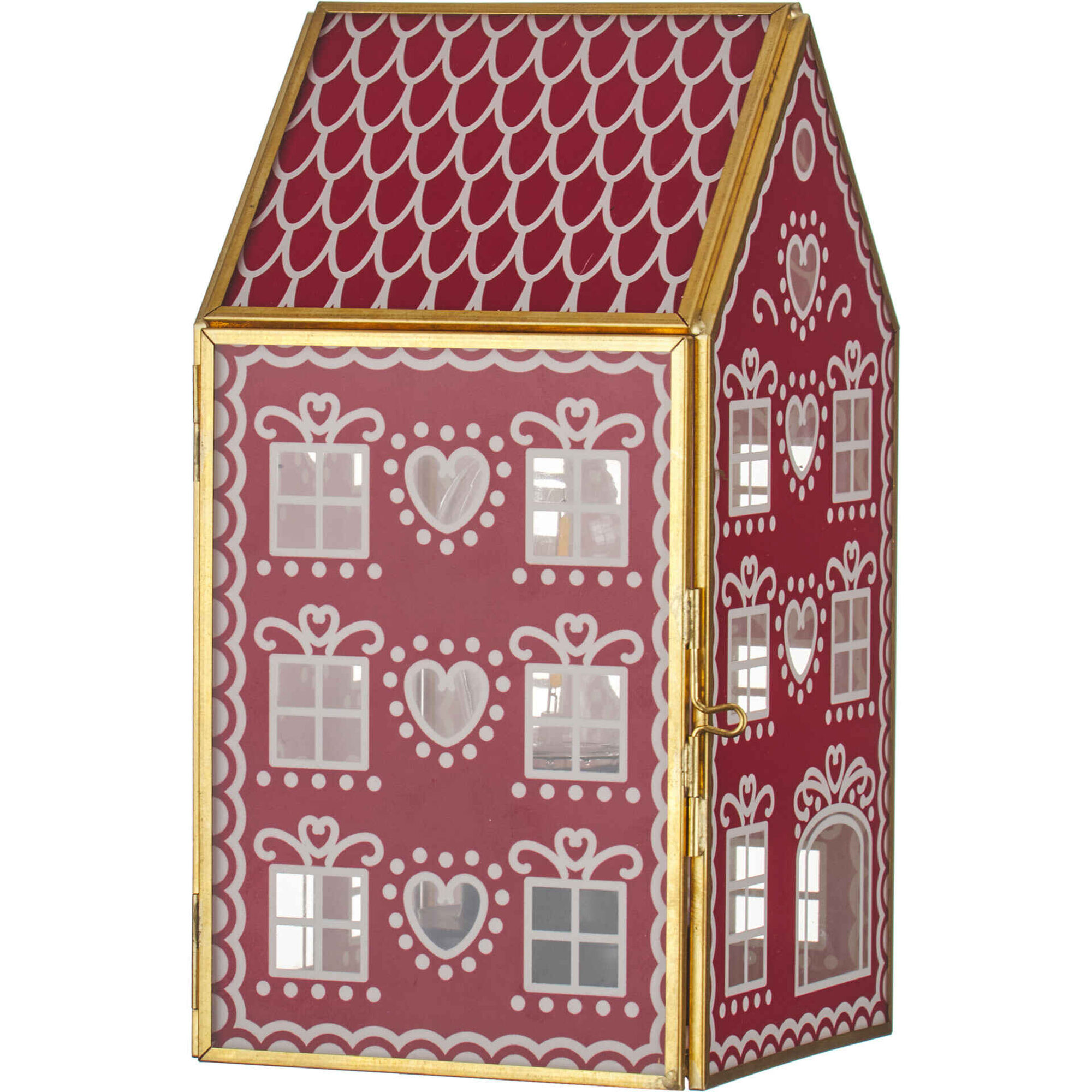 Casa Vidro 19cm com Luz