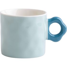 Caneca 420ml Asa Flor Azul