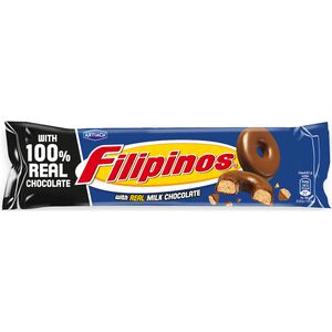 Bolachas com Cobertura Chocolate de Leite Filipinos