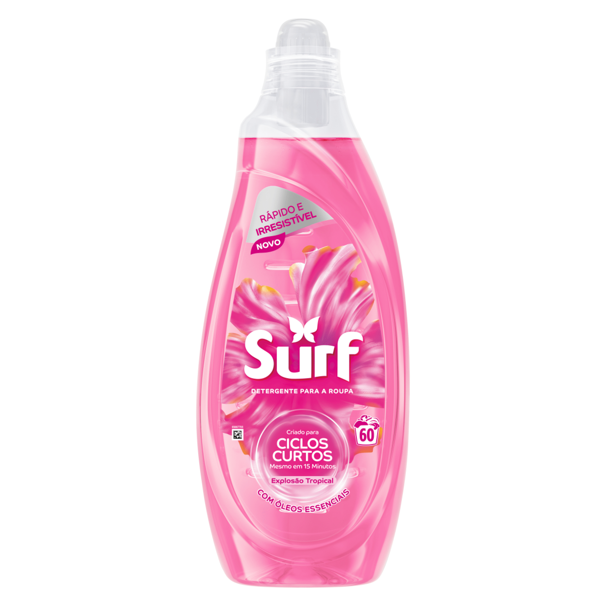 Detergente M&aacute;quina Roupa L&iacute;quido Ciclos Curtos Explos&atilde;o Tropical Surf