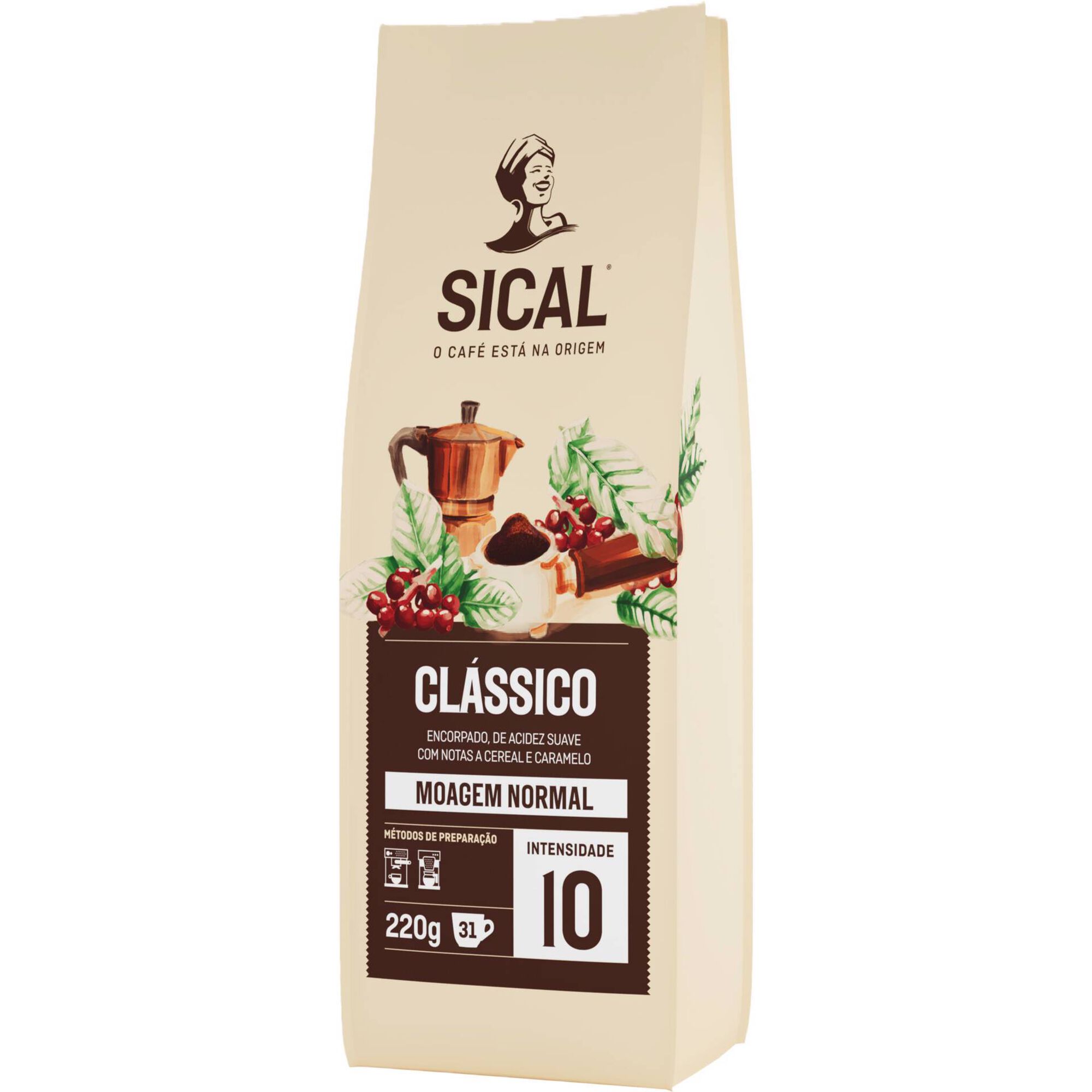 Caf&eacute; Mo&iacute;do Moagem Normal Cl&aacute;ssico Int 10 Sical