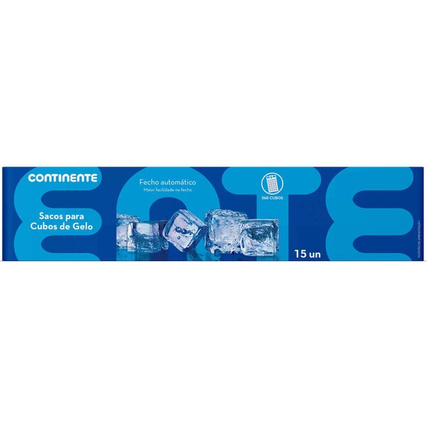 Sacos para Cubos de Gelo com Fecho Automático Continente