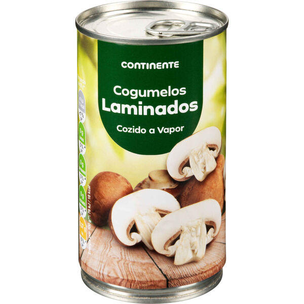Cogumelos Laminados sem Glúten Continente
