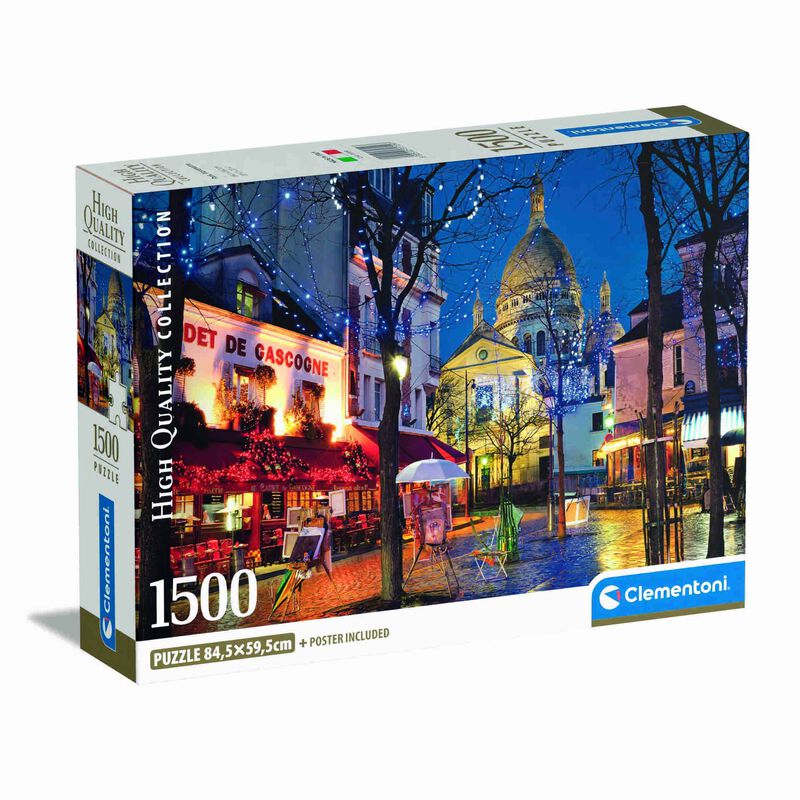 Clementoni - Puzzle Paris Montmartre 1500 Peças