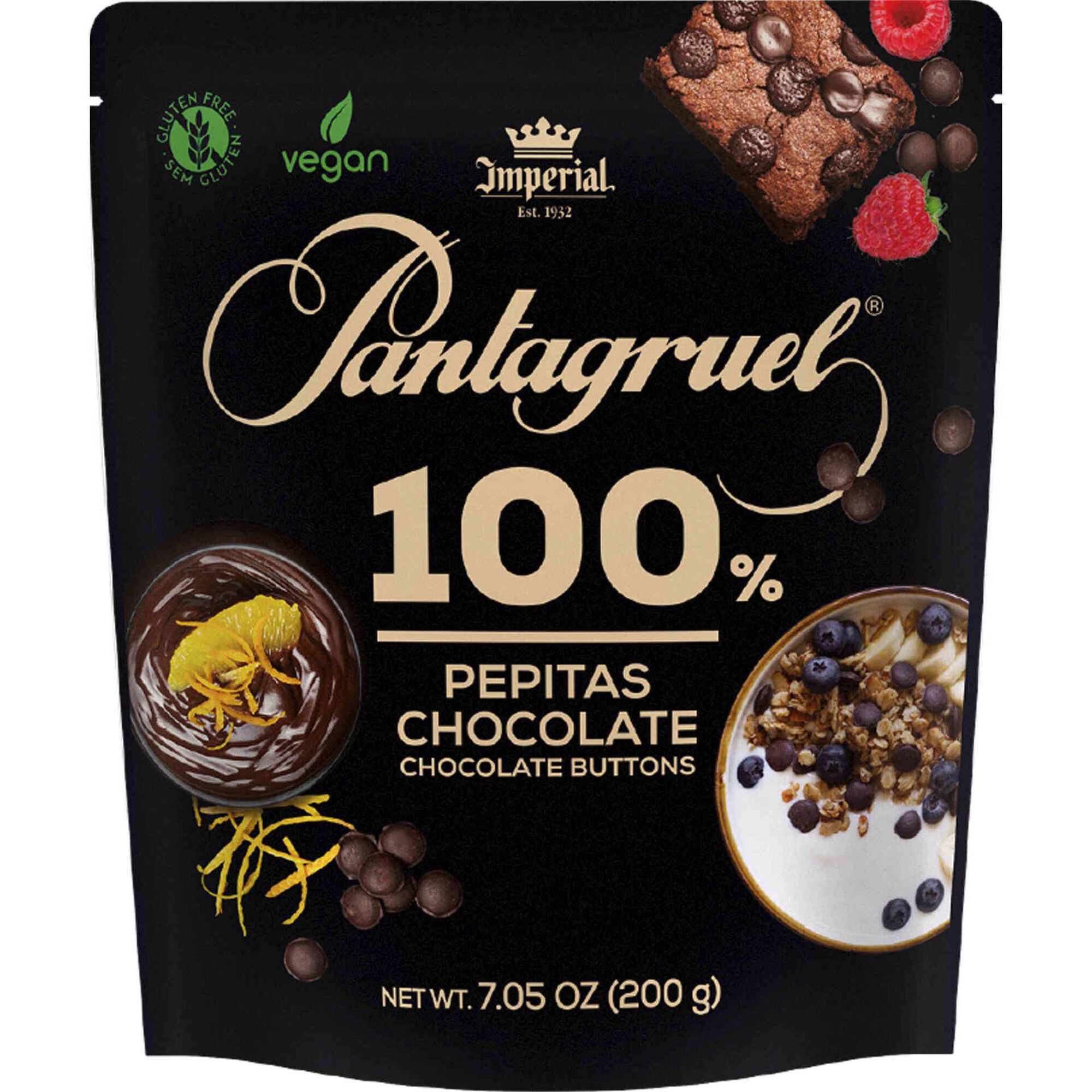 Pepitas de Chocolate 100% Cacau sem Glúten