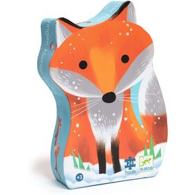 Djeco - Puzzle Silhueta Ginger, A Raposa 24 Pe&ccedil;as