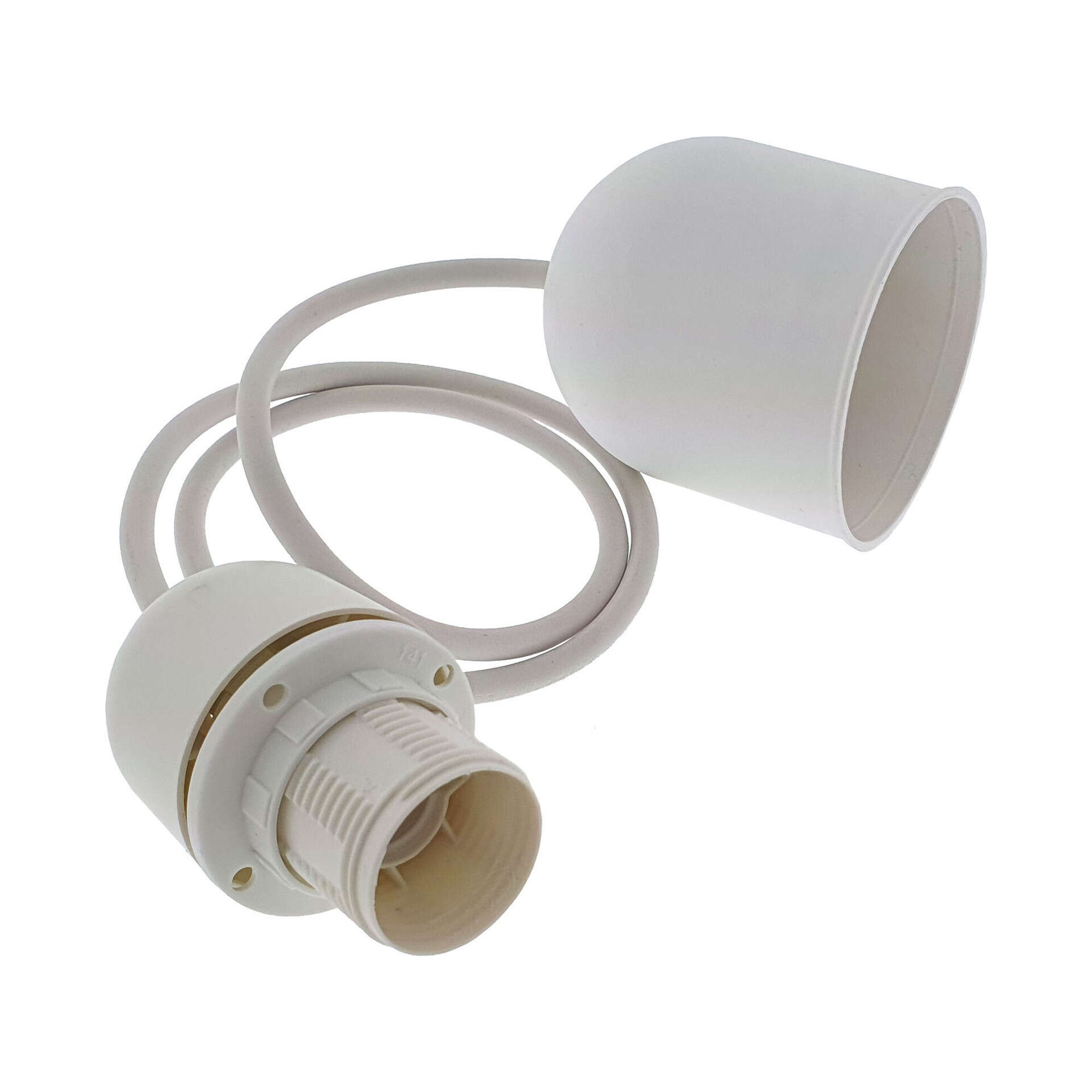 Suspensor Lâmpada E14 Branco Suspensor Lâmpada E14 Branco