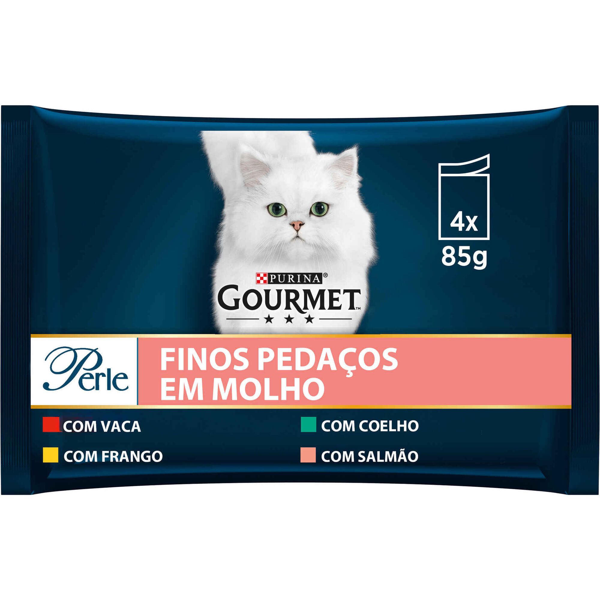 Comida Húmida para Gato Adulto Finos Pedaços em Molho Saquetas