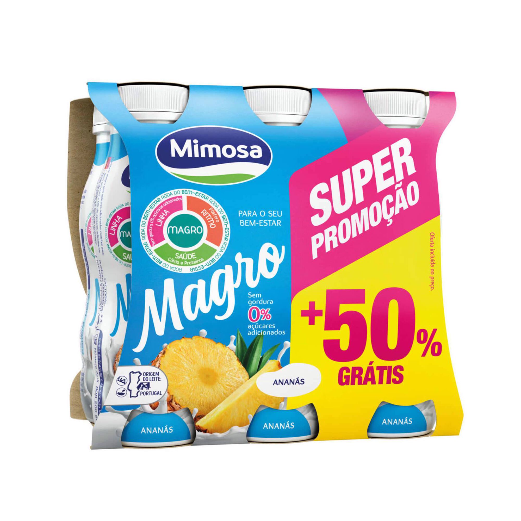 Iogurte Líquido Magro Ananás Iogurte Líquido Magro Ananás