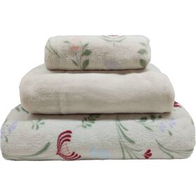 Conjunto Lençóis Coral 160x270cm Flores Plantópia