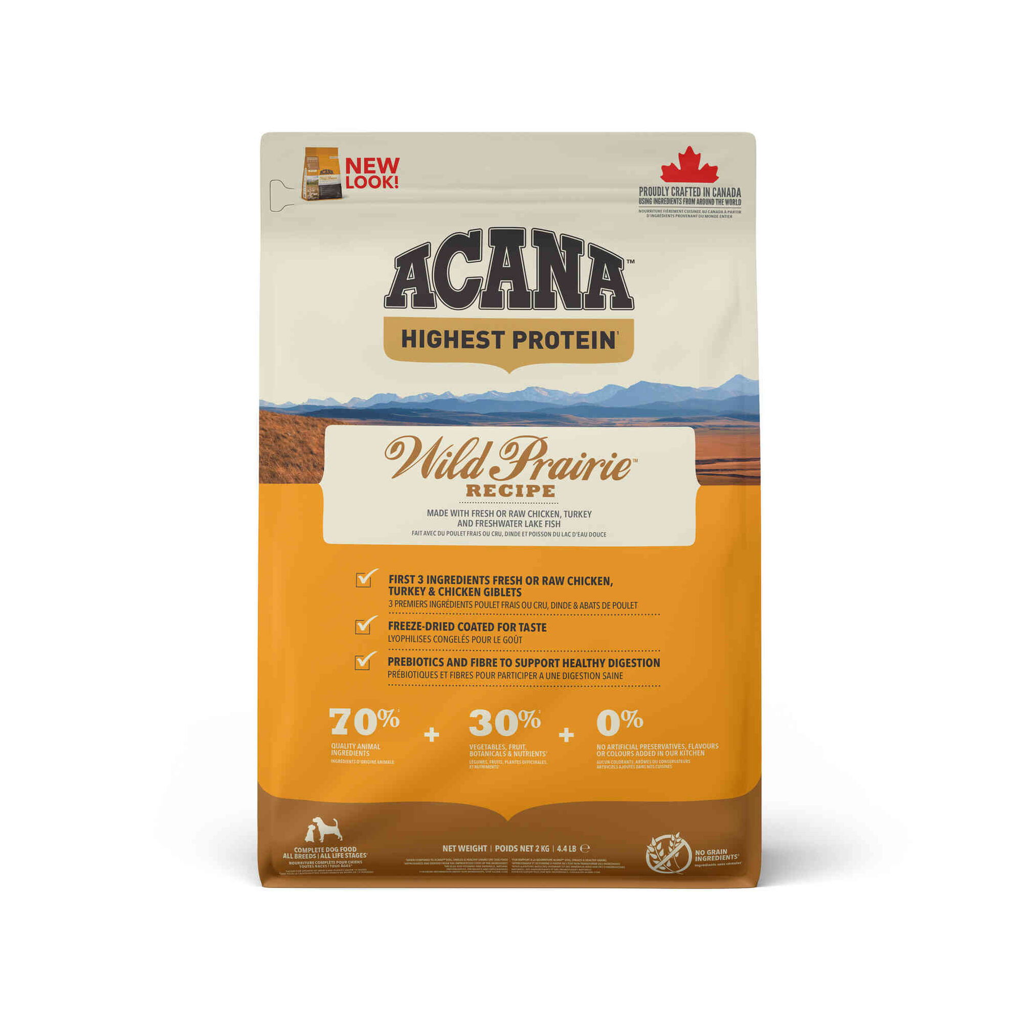 Ra&ccedil;&atilde;o para C&atilde;o Highest Protein Wild Prairie Recipe Acana
