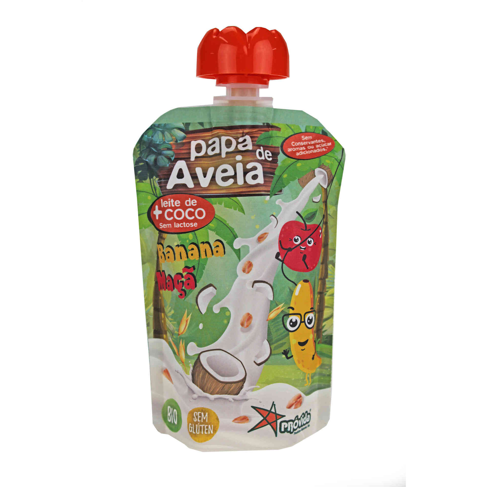Papas de Aveia Banana e Maçã Saqueta
