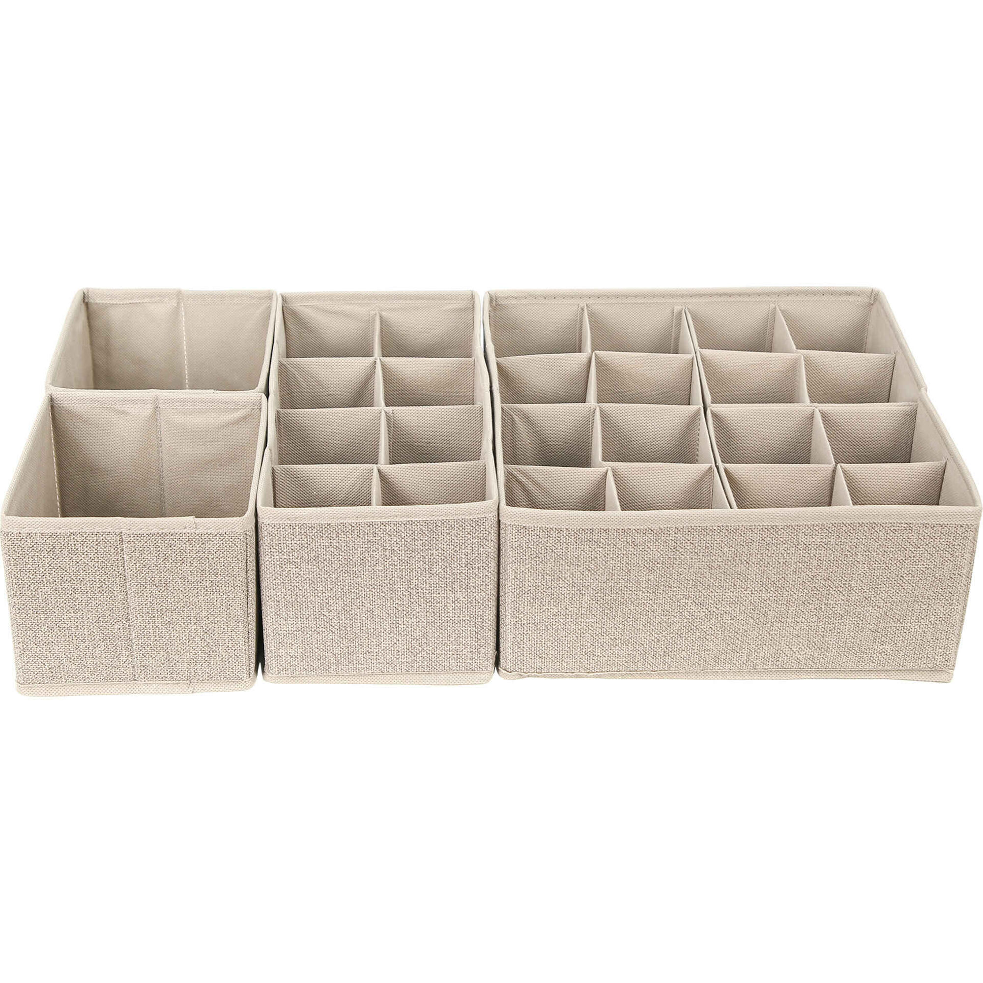 Conjunto 4 Organizadores Gaveta Bege