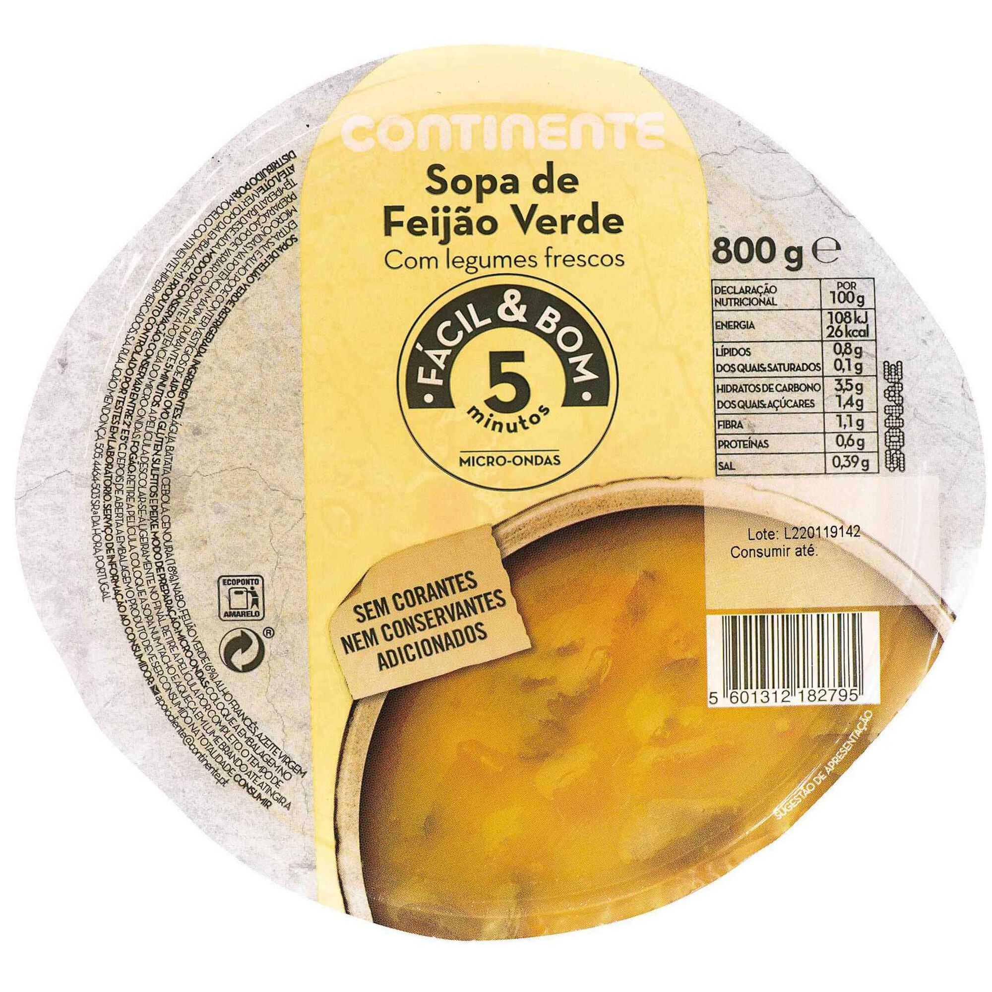Sopa de Feijão Verde