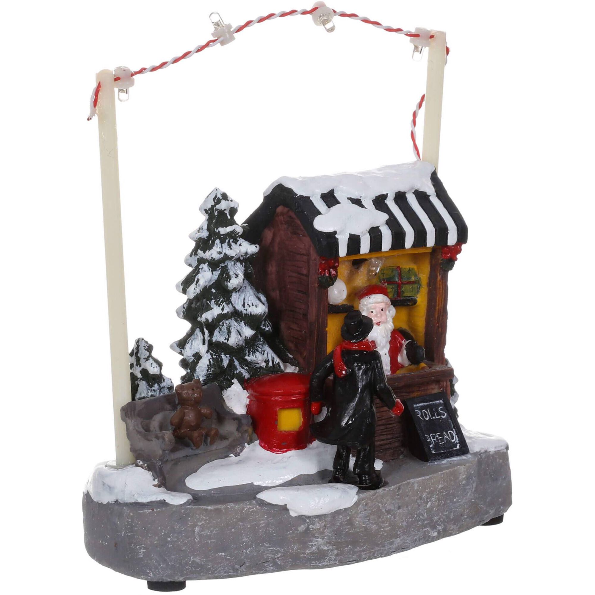 Aldeia Quiosque com Luz 13cm Kasa