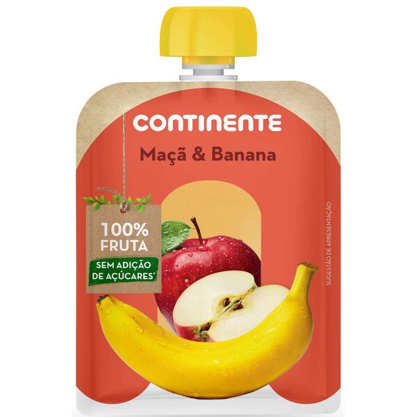 Saqueta de Fruta Maçã e Banana +8M Continente