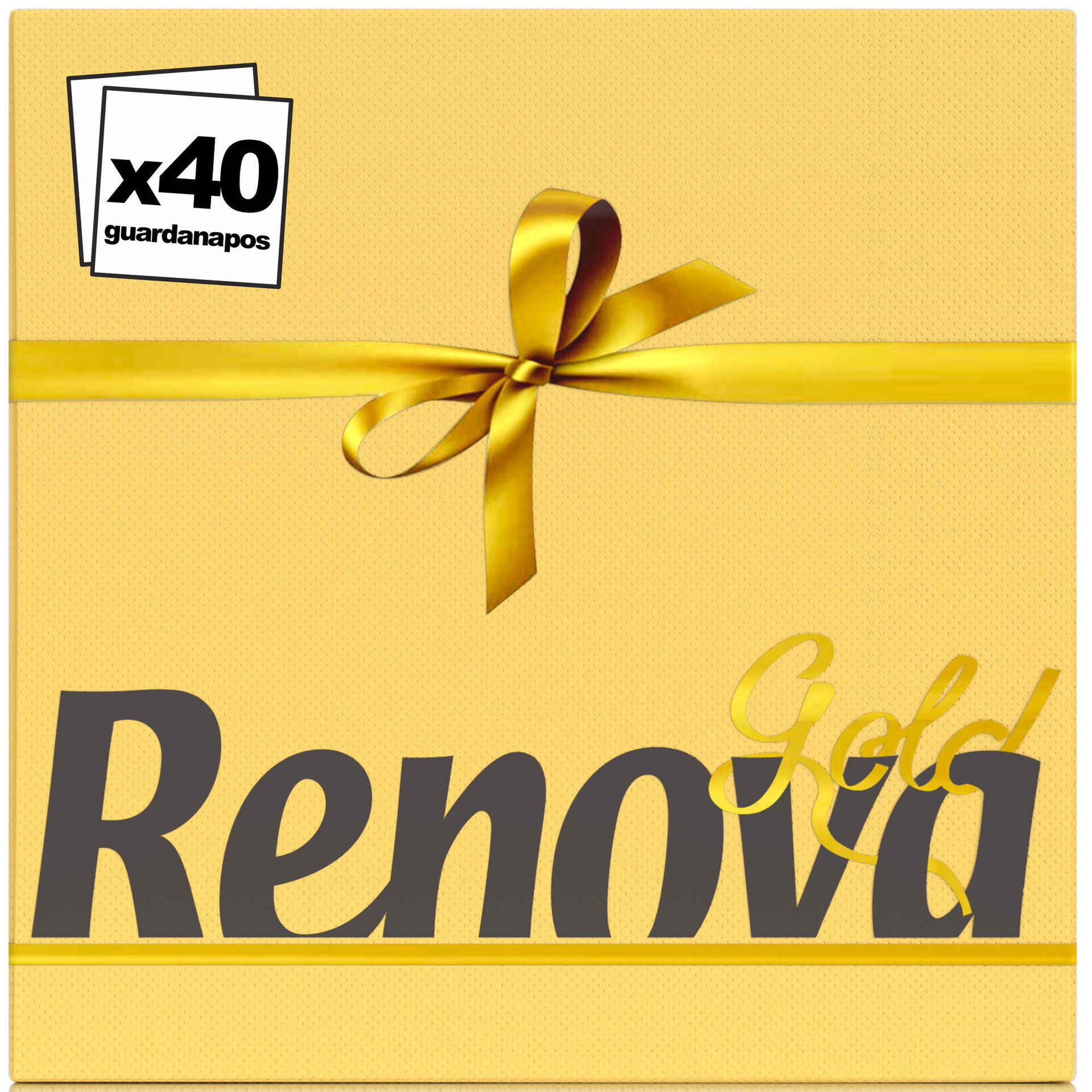 Guardanapos 2 Folhas Gold Amarelo