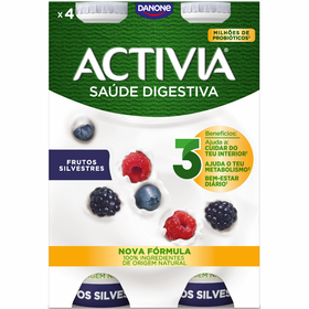 Iogurte L&iacute;quido Bifidus Frutos Silvestres Activia Danone