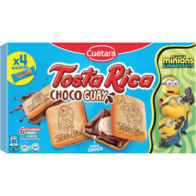 Bolachas com Recheio de Leite e Cacau Tosta Rica Choco Guay Cu&eacute;tara