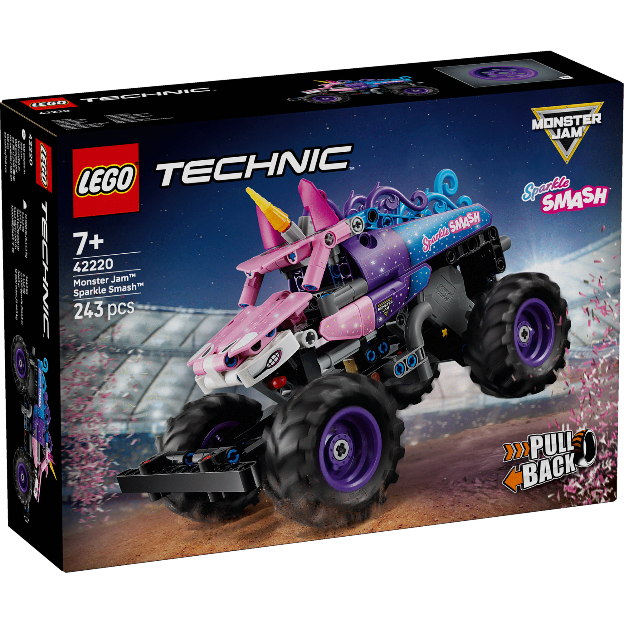 42220 Pull-back Monster Jam Sparkle Smash