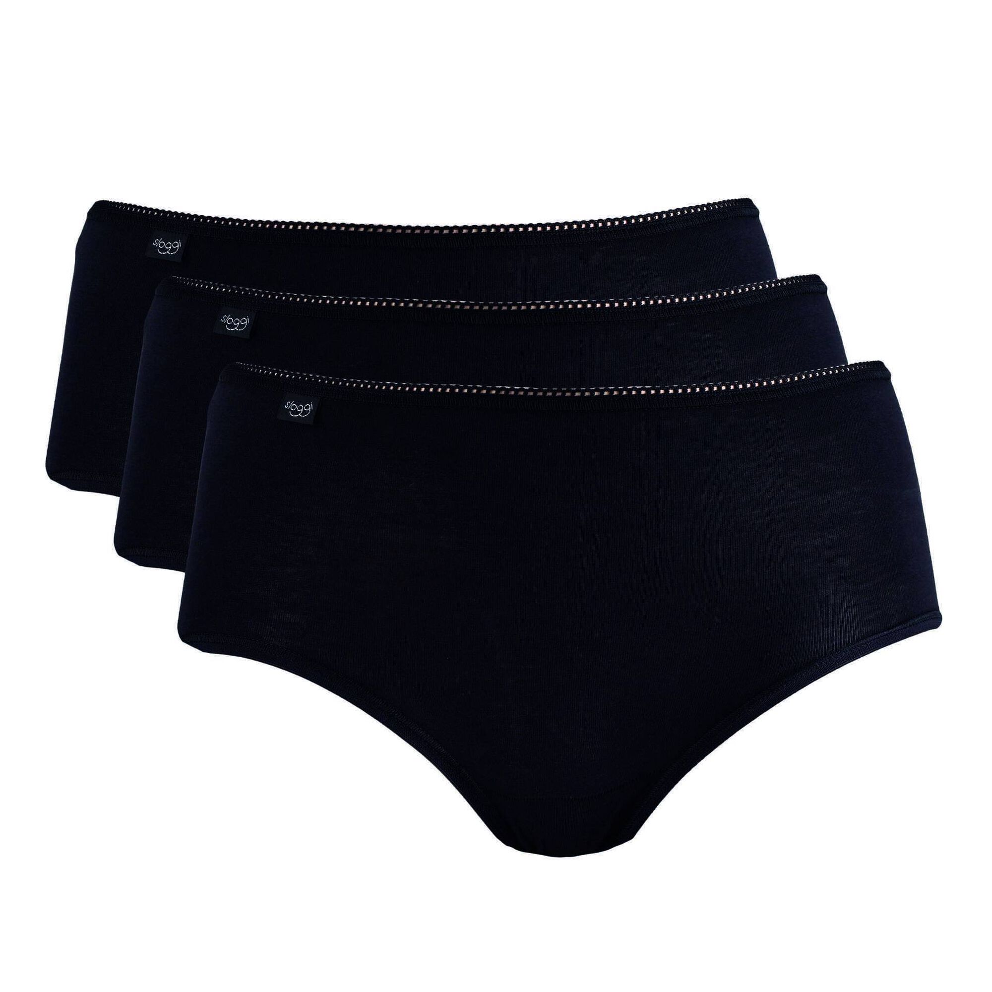 Conjunto 3 Cuecas Midi Branco Mulher