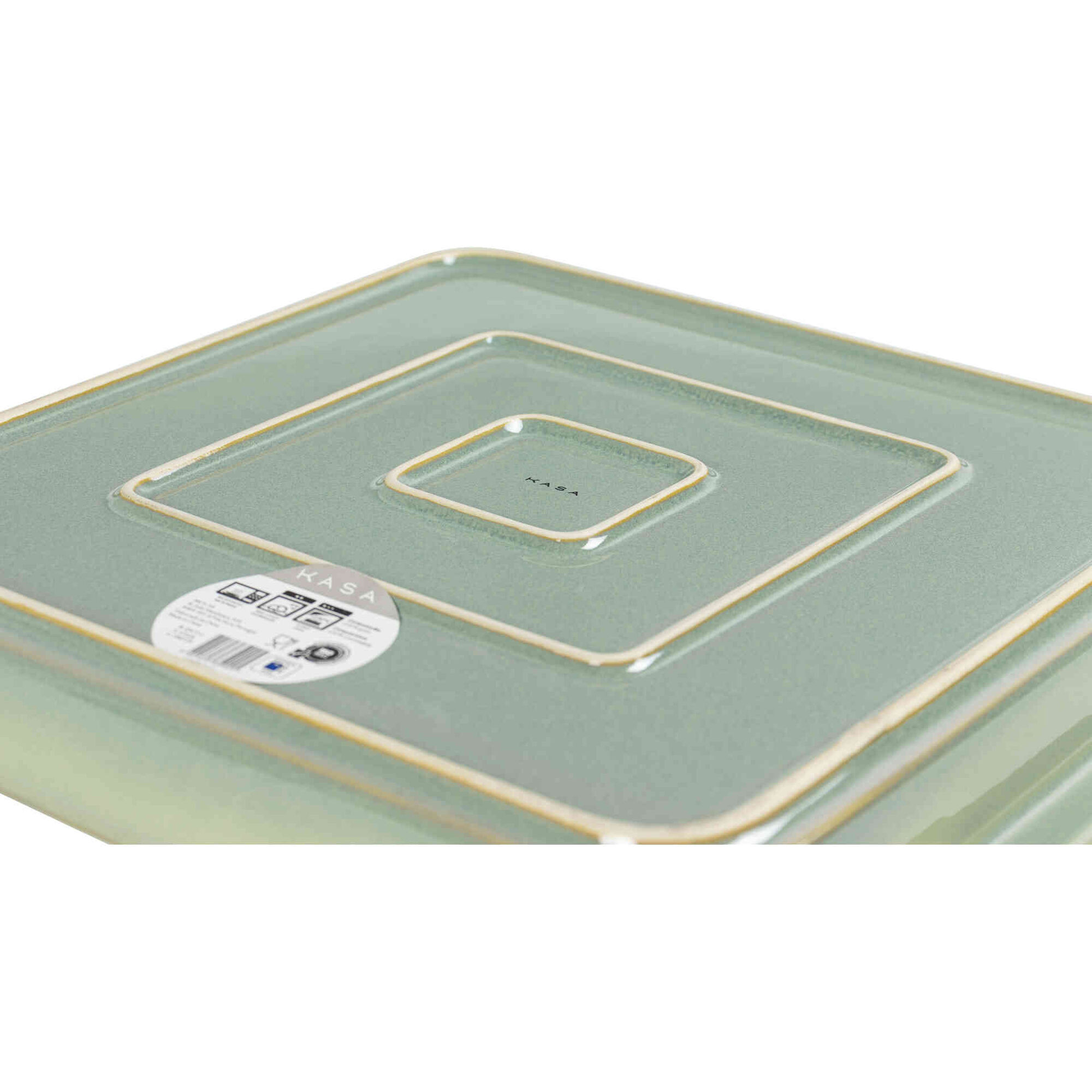Assadeira 31x27cm Verde Kasa
