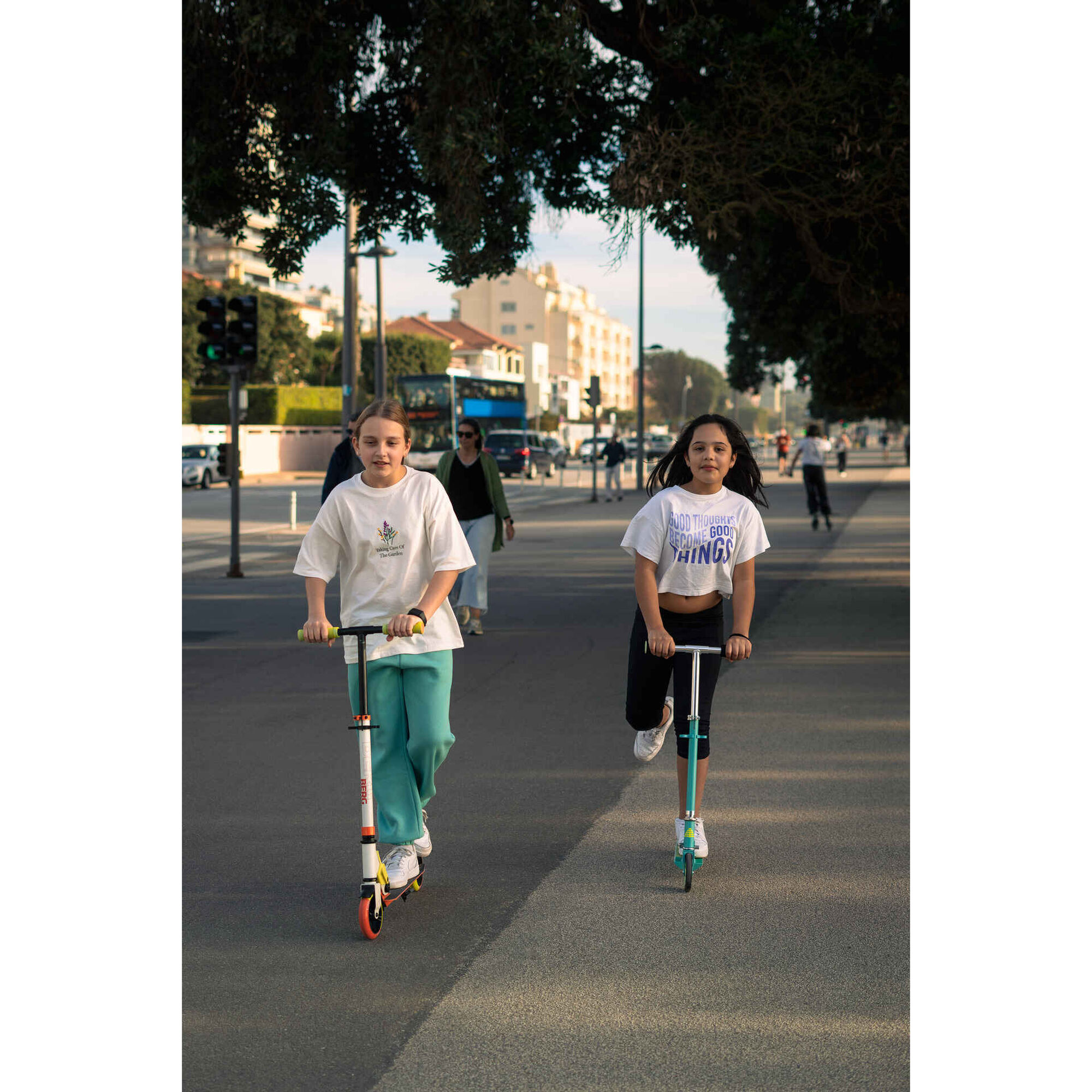 Trotinete de Criança 2 Rodas Verde Água