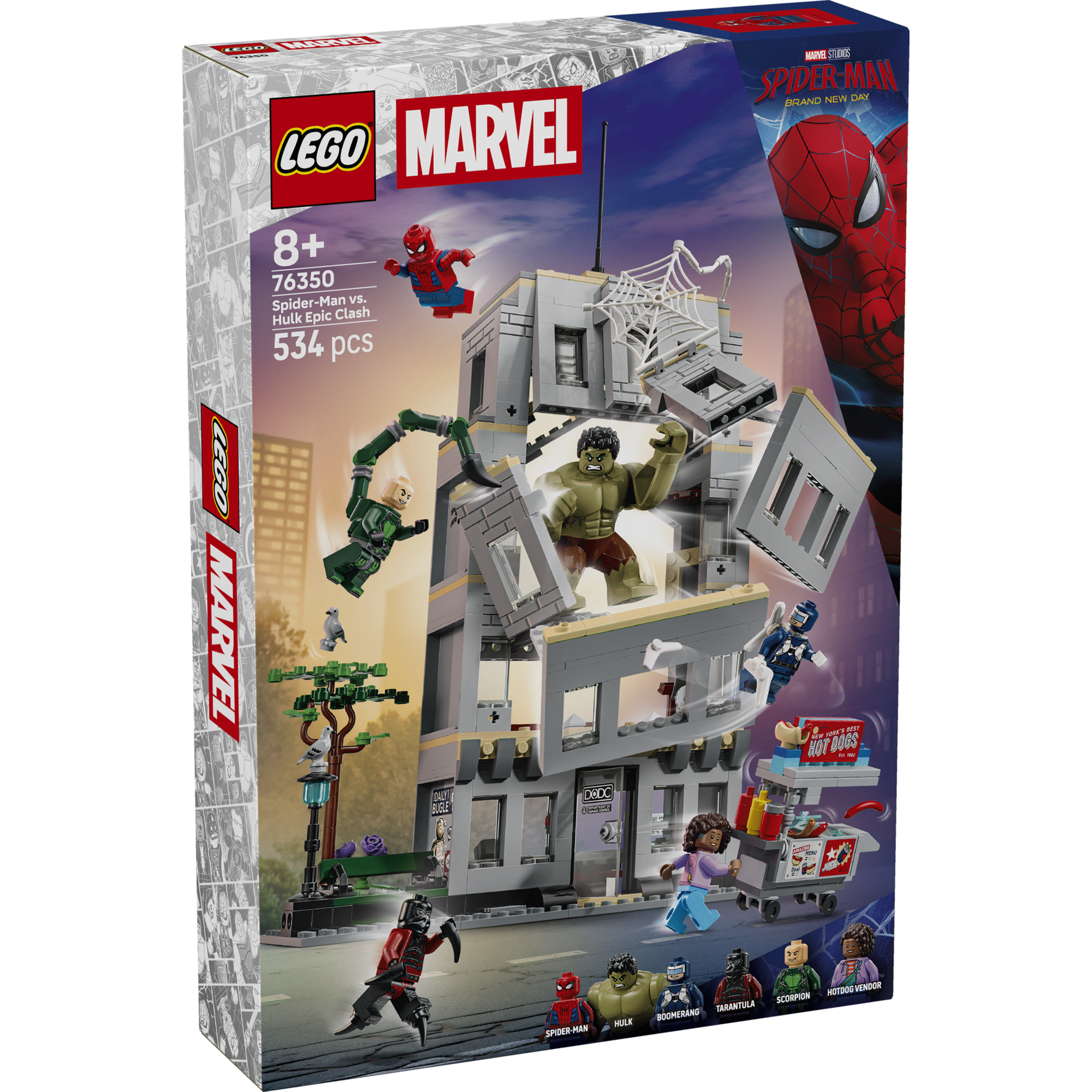 LEGO Marvel - Confronto &Eacute;pico do Spider-Man contra Hulk - 76350