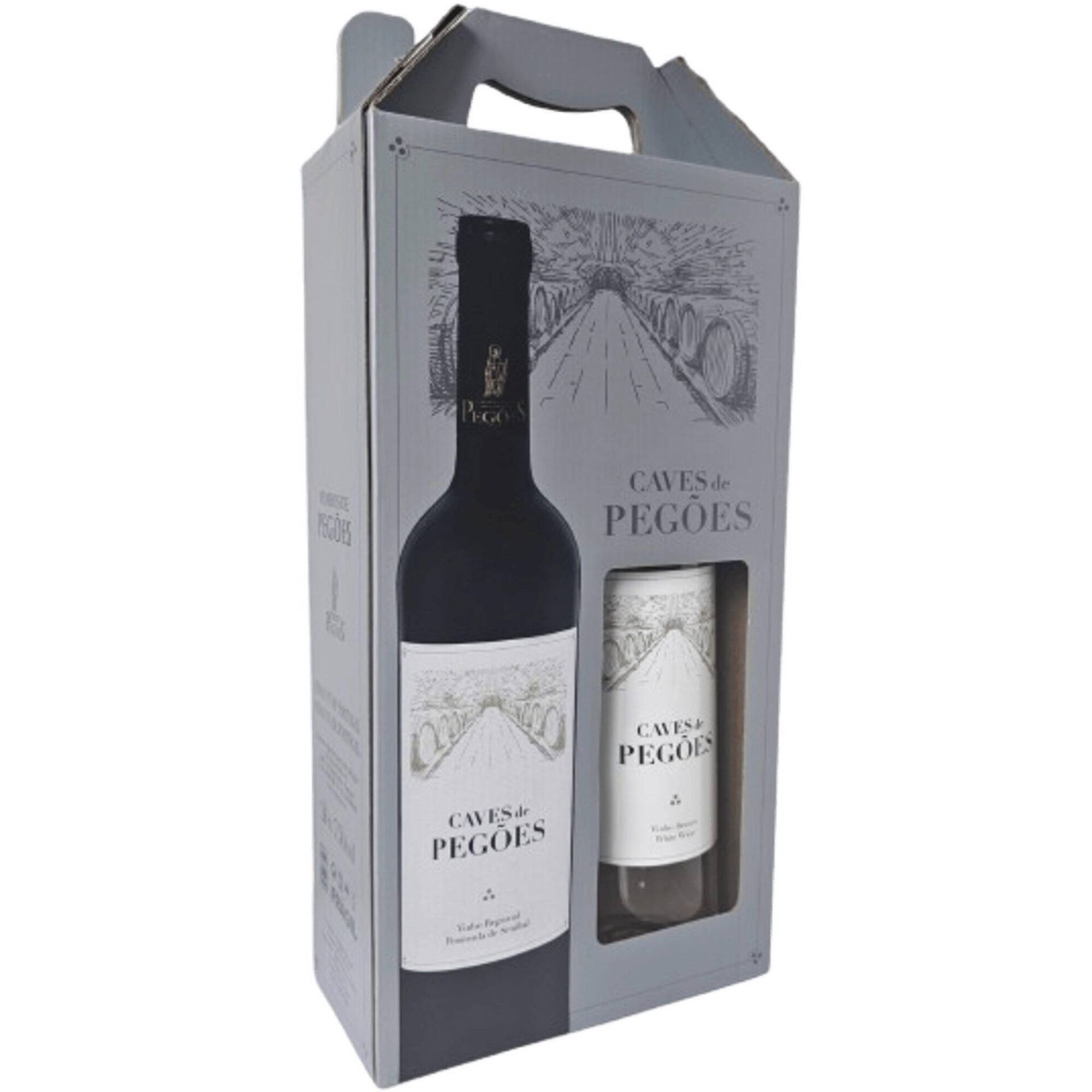 Caves de Pegões Península de Setúbal Vinho Branco e Vinho Tinto Conjunto