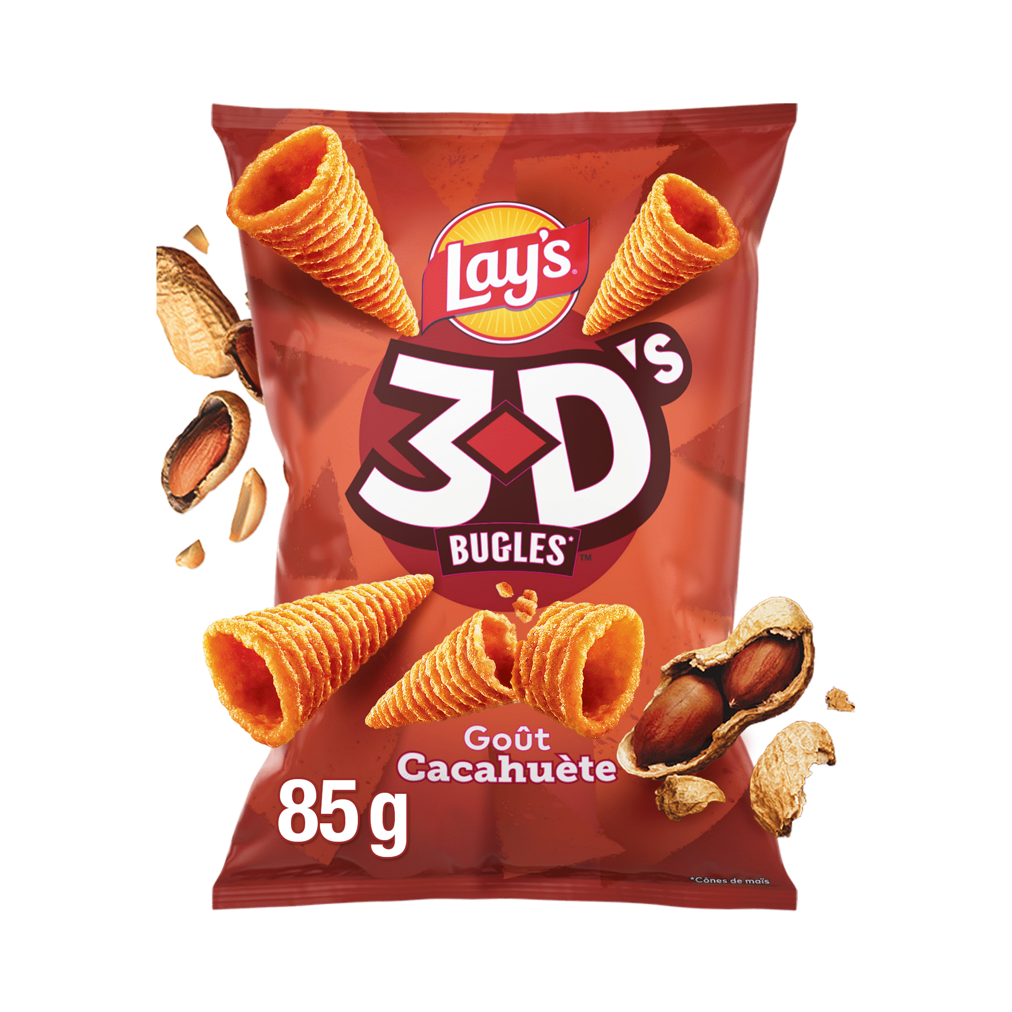 Snacks Milho 3D's Cones Amendoim Lay's