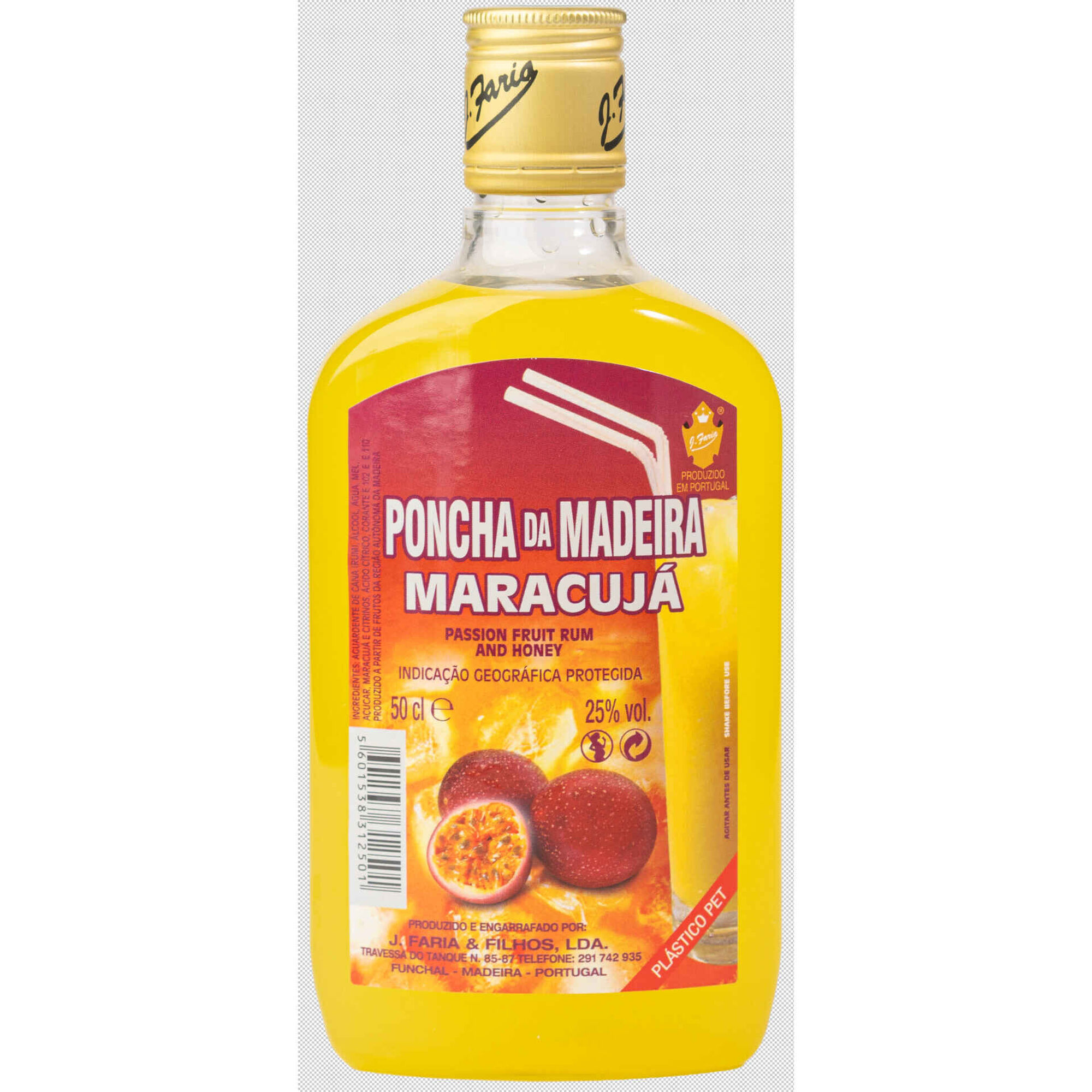 Licor J. Faria & Filhos Poncha da Madeira Maracujá Licor J. Faria & Filhos Poncha da Madeira Maracujá