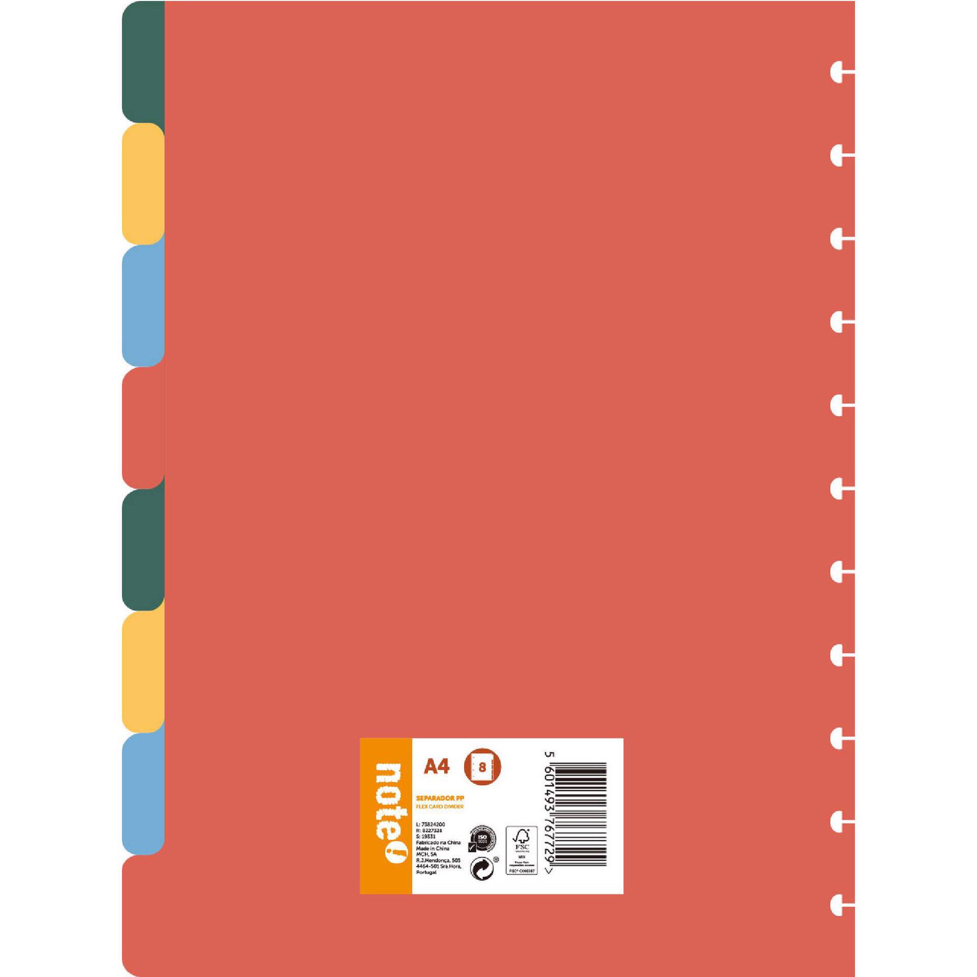 Separador 8 Divisórias A4 Polipropileno