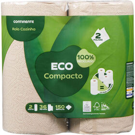 Rolo de Cozinha 2 Folhas Eco Compacto Continente