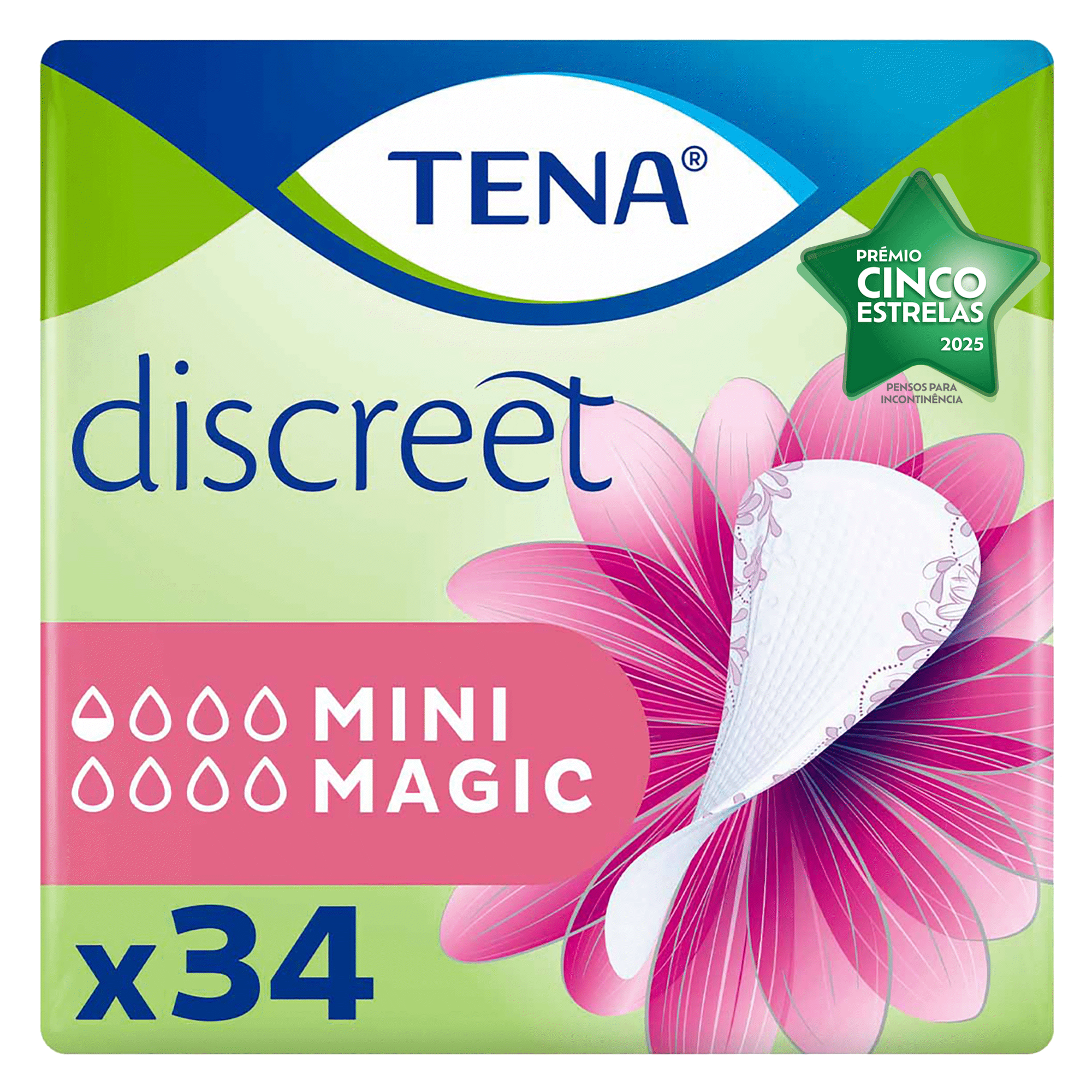 Pensos Incontinência Discreet Mini Magic