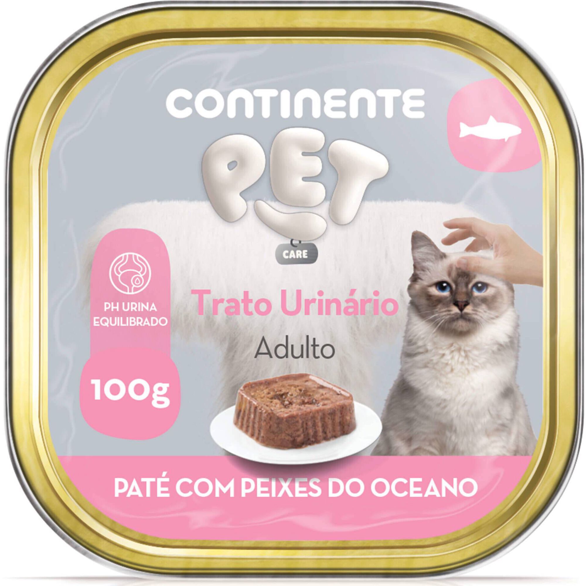 Comida H&uacute;mida para Gato Adulto Trato Urin&aacute;rio Peixes do Oceano Continente Pet