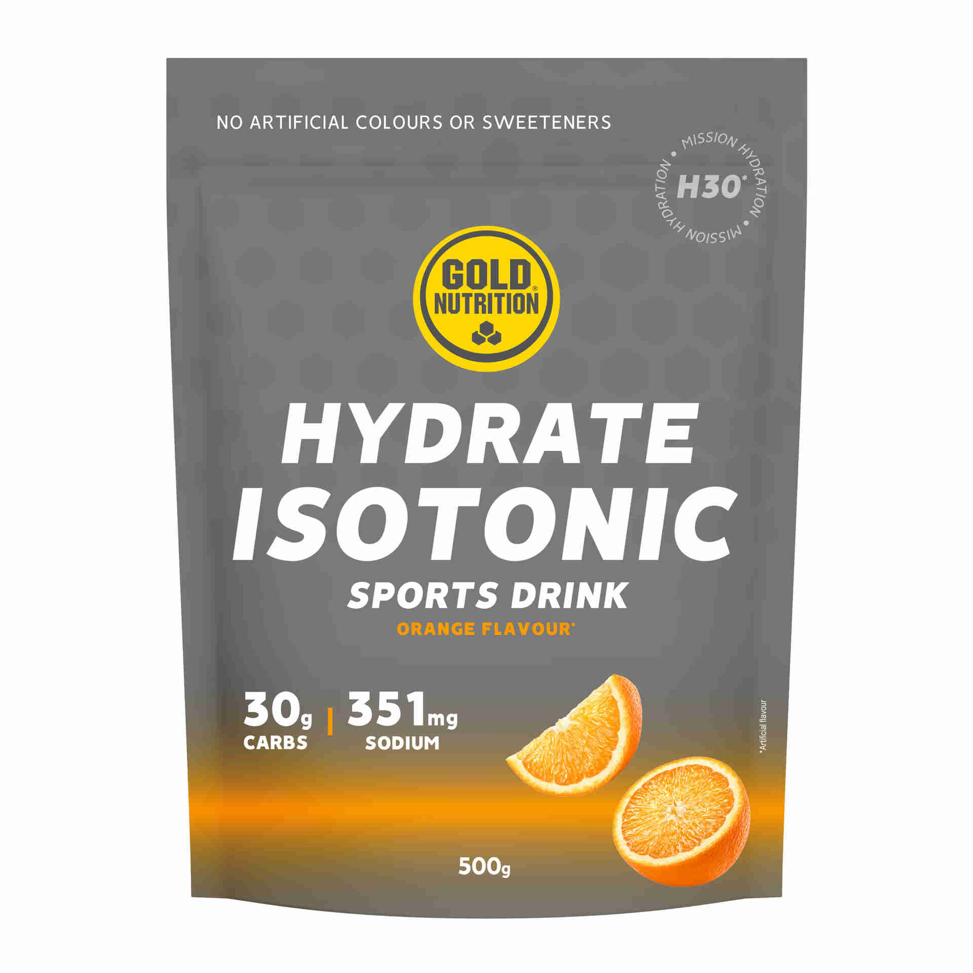 Bebida Isot&oacute;nica Hydrate Isotonic Sports Drink H30 Laranja Gold Nutrition