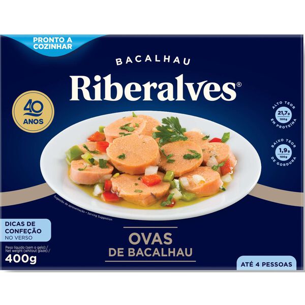 Ovas de Bacalhau Congeladas Riberalves