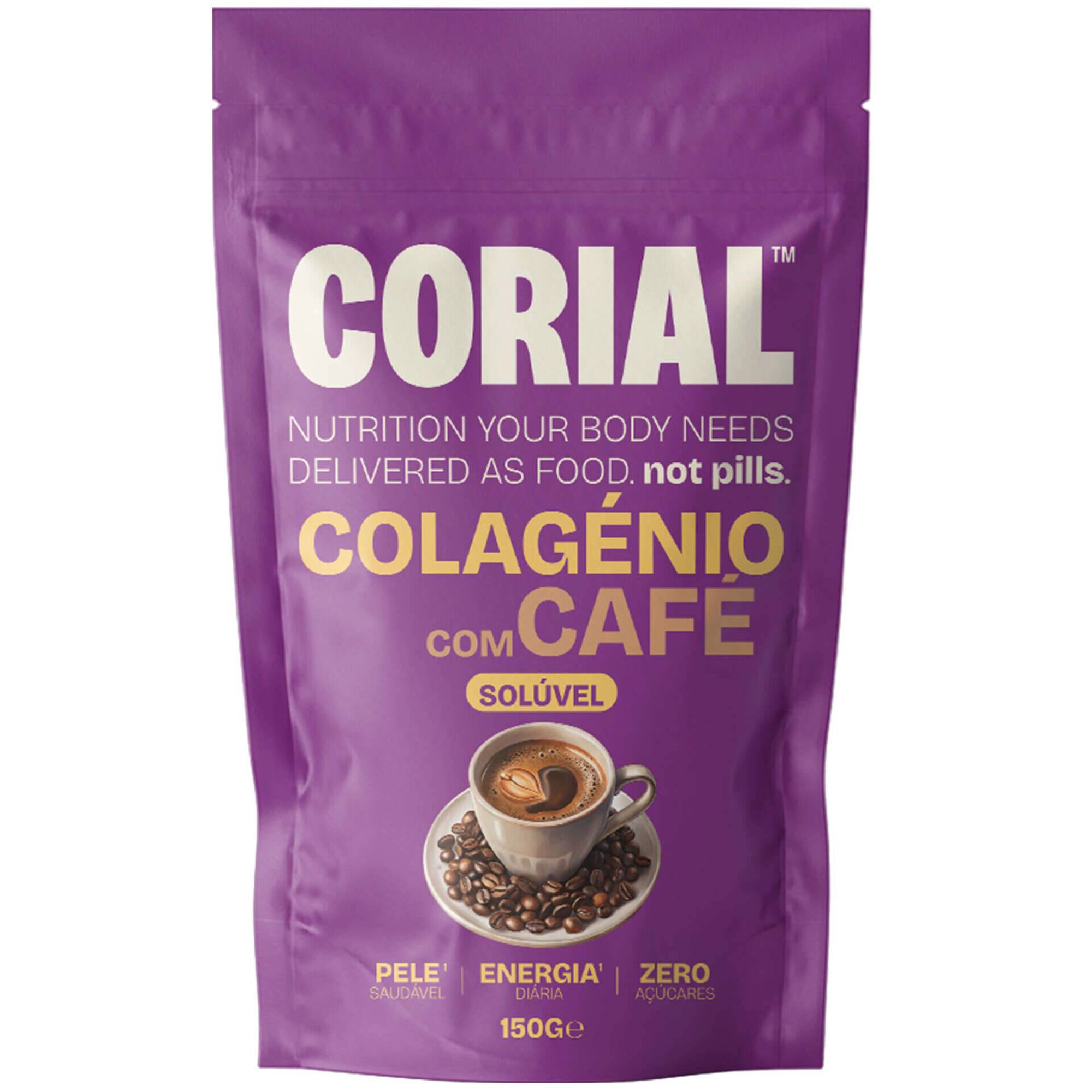 Caf&eacute; Sol&uacute;vel com Colag&eacute;nio Corial