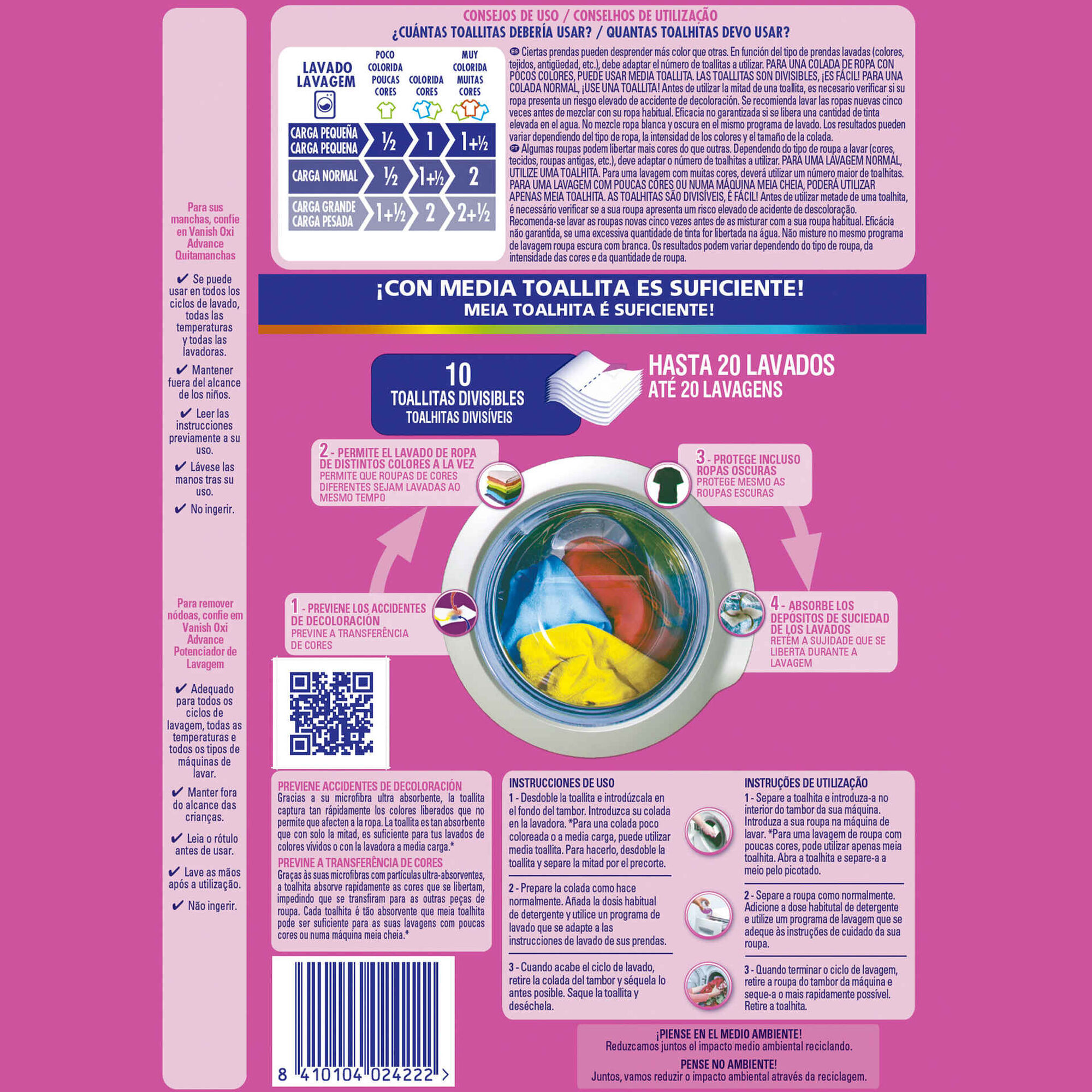 Toalhitas Proteção Cores Toalhitas Proteção Cores