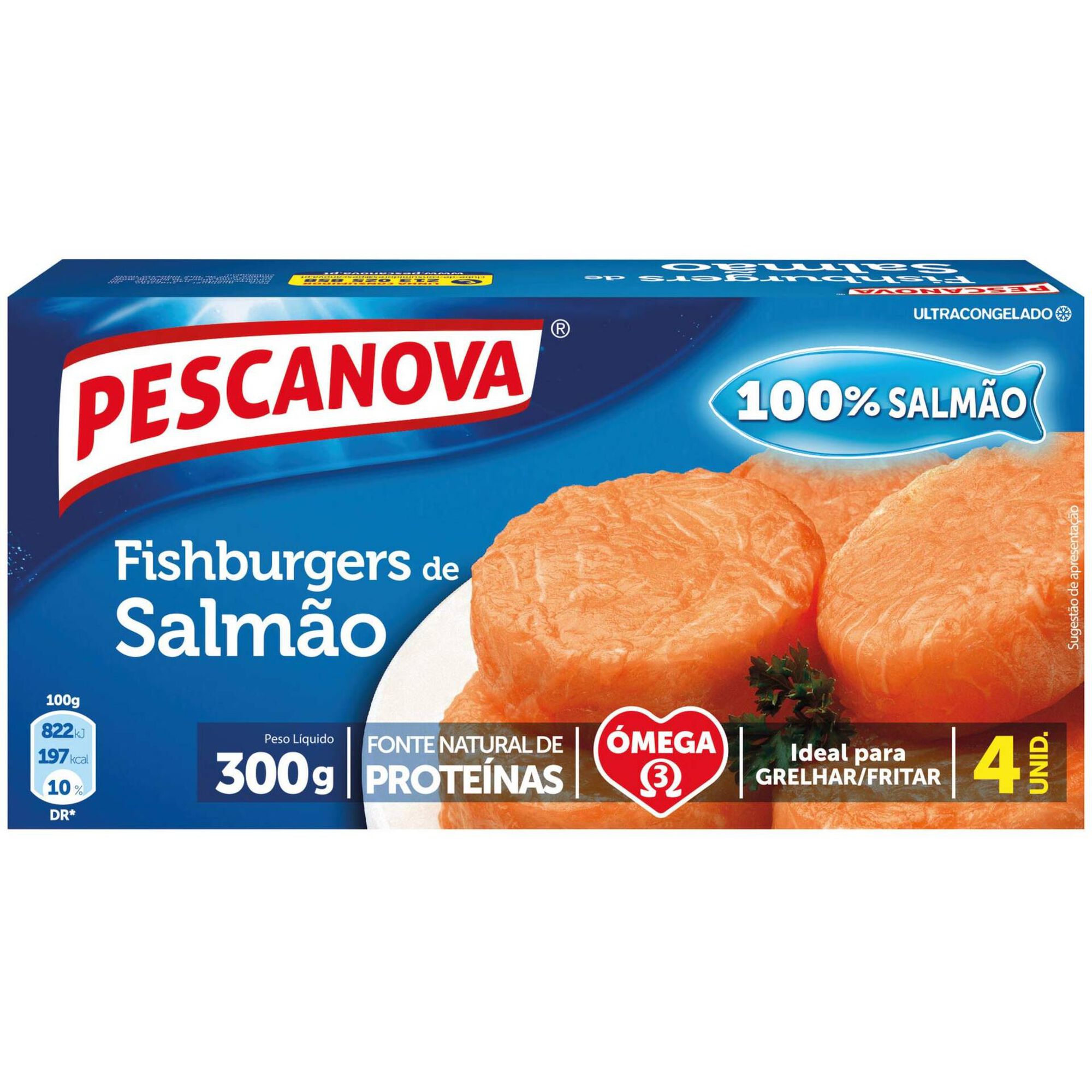 Fishburgers de Salmão Congelado Fishburgers de Salmão Congelado
