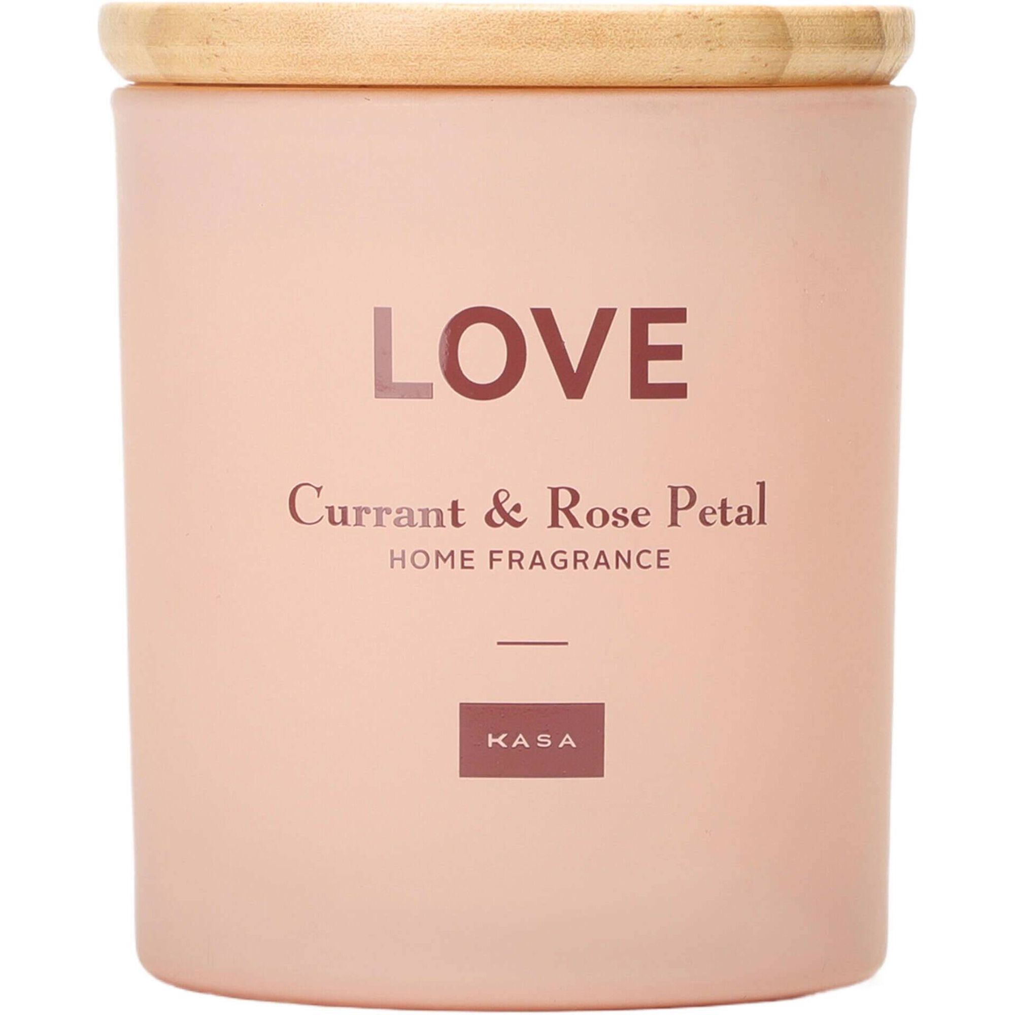 Vela em Copo com Tampa Madeira 206g Rosa Kasa