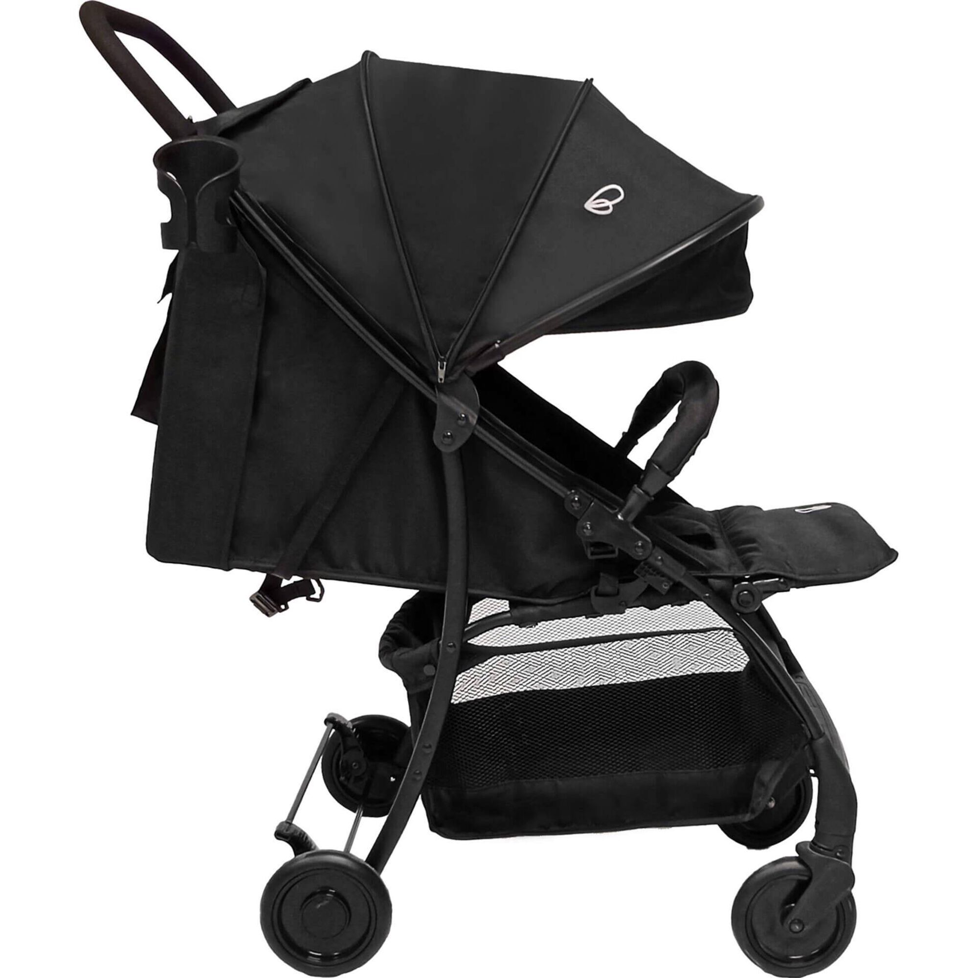 Carrinho de Passeio Preto Milão Carrinho de Passeio Preto Milão