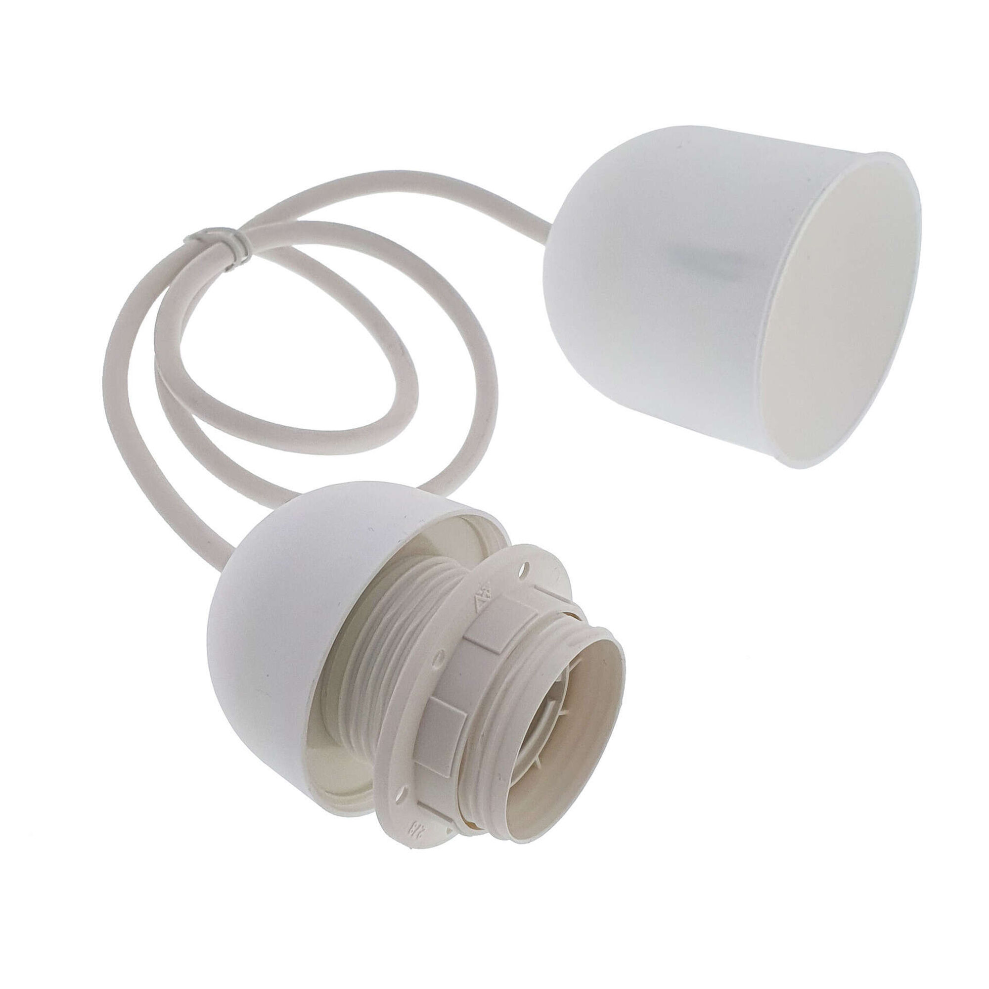 Suspensor Lâmpada E27 Branco Suspensor Lâmpada E27 Branco
