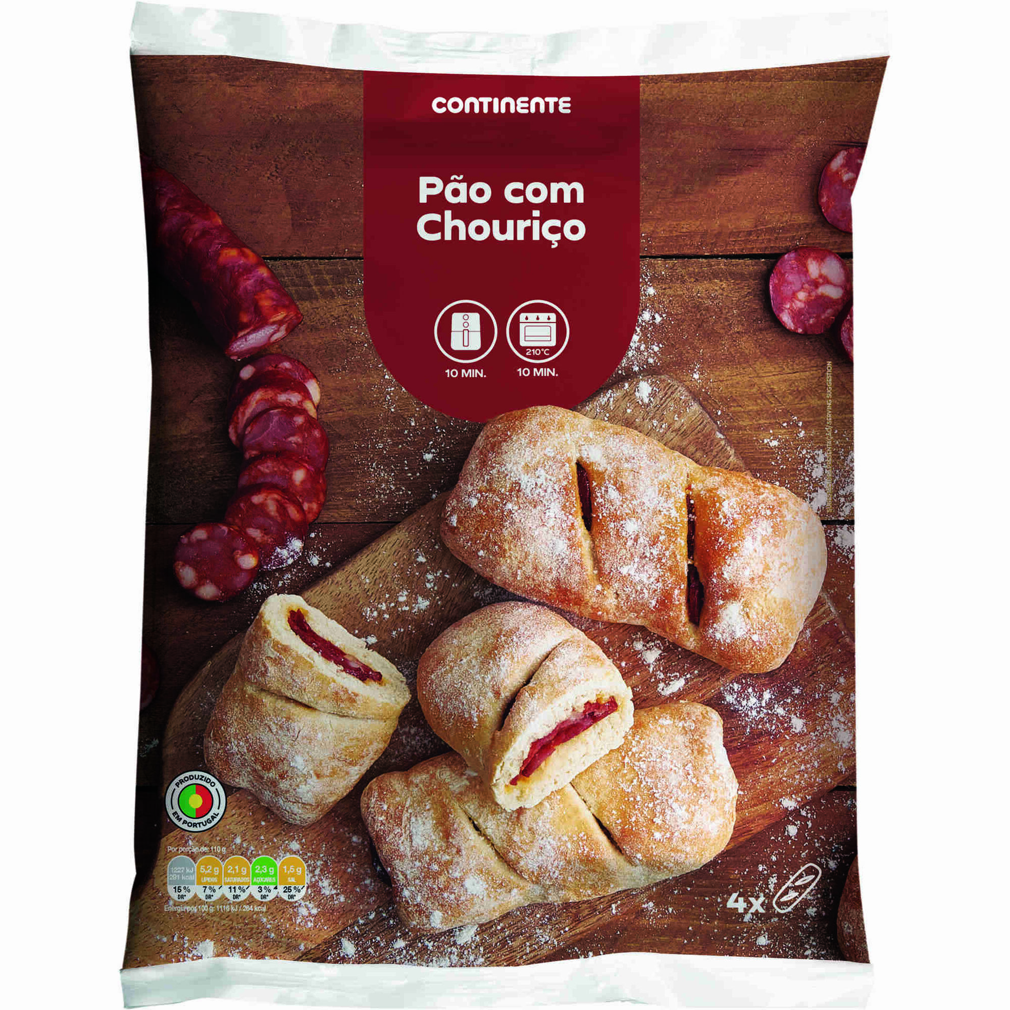 Mini Pães com Chouriço